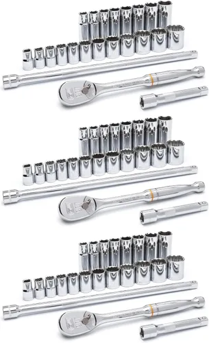 Vista 7 de Juego de 18 piezas de cabezas de llave métricas de 1/2 pulgadas, de la marca GearWrench