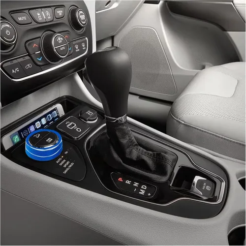 Vista 2 de Cubierta de botón de la perilla del interruptor de control de la consola central 4WD, compatible con Jeep Renegade Cherokee Compass SUV Interior 4WD
