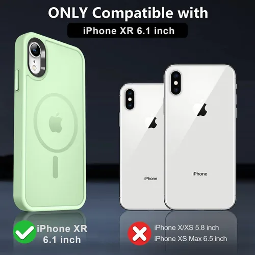 Vista 671 de MOCCA - Funda magnética resistente para iPhone XR de 6.1 pulgadas, compatible con MagSafe, funda con protección contra caídas de grado militar