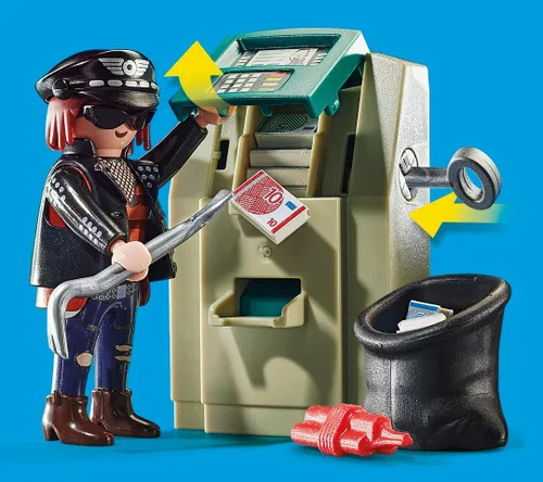 Vista 3 de Playmobil Persecución de ladrones de bancos