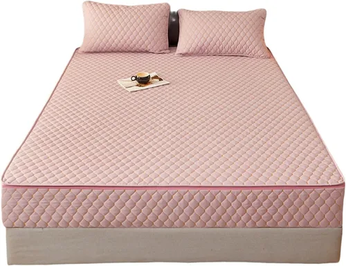 Vista 11 de 6 Side Full Wrap Mattress Protector, Custom Zip Cover & Quilted Topper, Breathable Fabric, Dustproof Encasement, Washable Fitted Sheet(Gray,120 *
