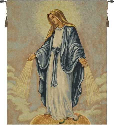 Vista 19 de Madonna Di Medjugorie - Tapiz italiano para colgar en pared, 6 pulgadas x 9 pulgadas, algodón/viscosa/poliéster por Raoul Vitale
