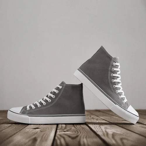 Vista 21 de ZGR Tenis de lona para hombre, con cordones, clásicos, casuales, para caminar