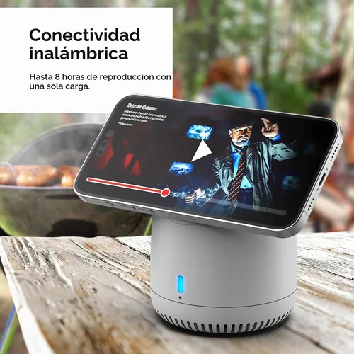 Vista 4 de Thore Soporte magnético para altavoz para iPhone con carga inalámbrica (compatible con MagSafe) 2023 Cool Tech Present para hombres, mujeres