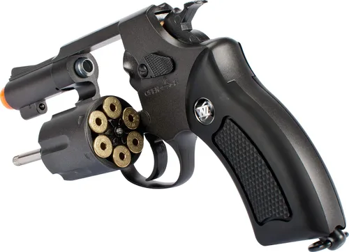 Vista 3 de Evike WinGun Airsoft G731 - Revólver de metal CO2 Gas Airsoft (color: negro)