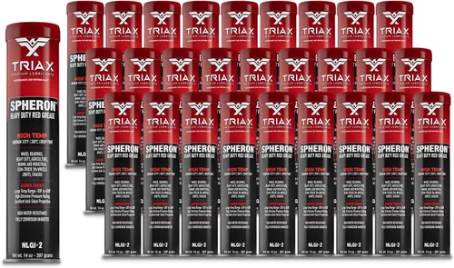 Vista 9 de TRIAX Grasa Spheron, súper resistente, roja, alta temperatura, ultra pegajosa, presión extrema, prácticamente impermeable; para quinta rueda