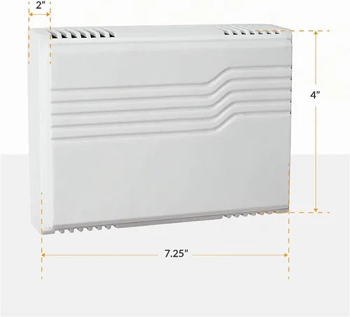 Vista 2 de Newhouse Hardware Two Note - Kit de timbre de puerta con cable con botón iluminado para transformador y montaje en superficie, 16 VAC/10 VA