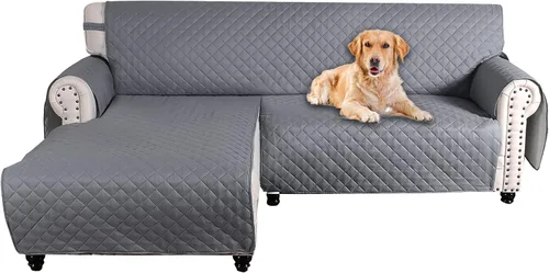 Vista 30 de MIFXIN Funda reversible para sofá, impermeable, antideslizante, lavable, con correa elástica, protector de muebles para mascotas, perros y niños