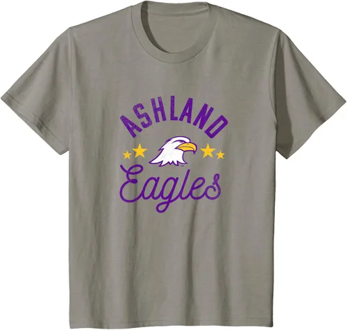 Vista 10 de Ashland University Camiseta con logotipo de Eagles, Gris