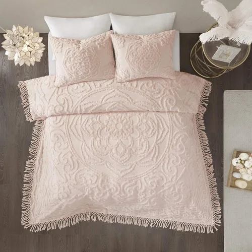 Vista 4 de Madison Park colección Shabby Chic - Juego de cama para todas las estaciones con fundas a juego Colcha de rubor Laetitia