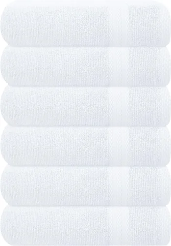 Vista 119 de GLAMBURG Juego de 2 Sábanas de Baño Extra Grandes de Algodón Premium de 700 GSM - 100% Algodón Peinado - 2 Sábanas de Baño 35x70 pulgadas - Calidad
