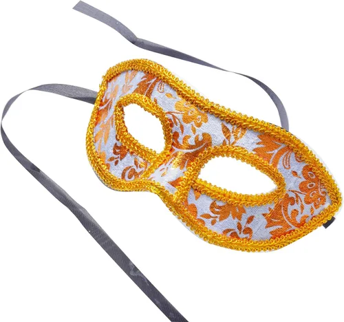 Vista 5 de Yookat 14 máscaras de mascaradas vintage antiguas máscaras venecianas Mardi Gras máscara de mascarada