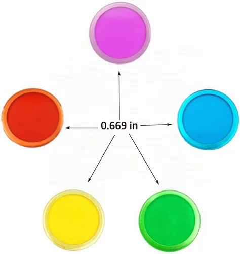 Vista 2 de SEETOOOGAMES 300 fichas magnéticas de bingo solamente mezcladas