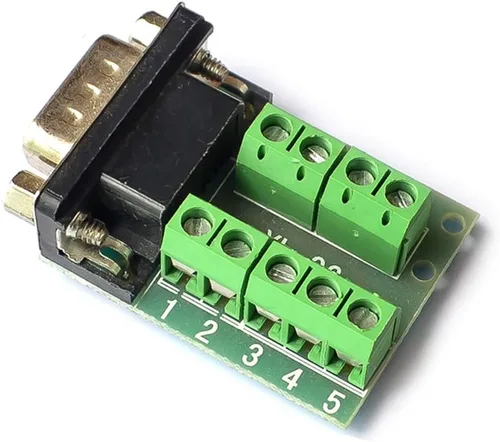 Vista 2 de HiLetgo Adaptador DB9 macho RS232 a terminal RS232 serial a terminal DB9 adaptador de conversión de conector
