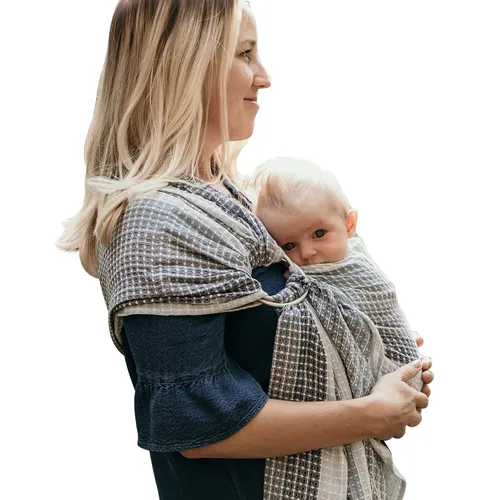 Vista 9 de Transportador de bebé con eslinga anillo soporte para cadera para bebés y niños pequeños, Autumn Carrier for Newborns Infants Toddlers, Adjustable