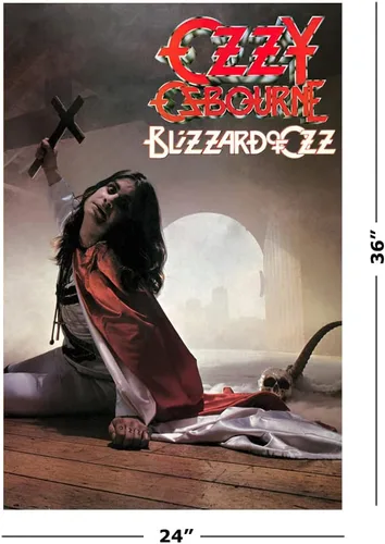 Vista 2 de Ozzy Osbourne - Póster musical (Blizzard Of Ozz) (tamaño: 24" x 36")