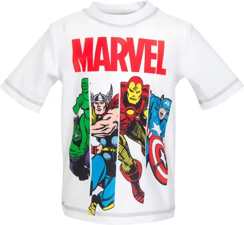 Vista 3 de Marvel Spider-Man Avengers - Conjunto de traje de baño con protección UPF 50+ para niños pequeños y grandes