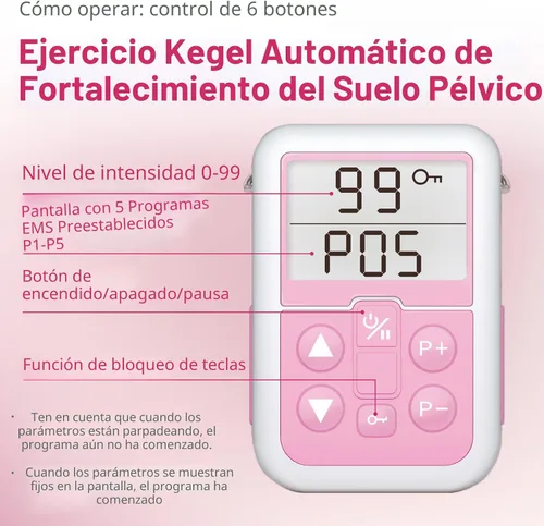 Vista 5 de Sistema de estimulación de incontinencia Everyway - iSTIM V2 Kegel Trainer Estimulador de incontinencia para control de vejiga y terapia muscular