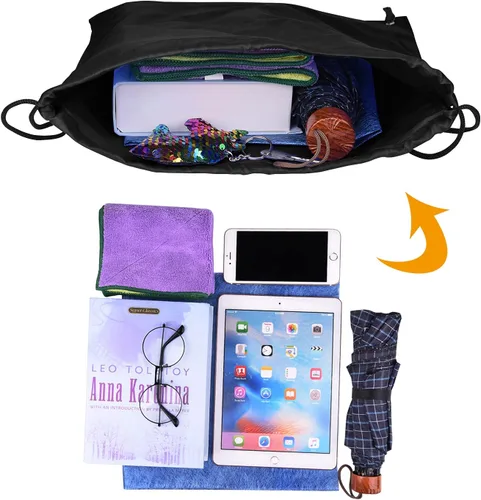 Vista 4 de PLULON 25 bolsas de mochila con cordón a granel, mochila con cordón, Negro -, Viajar