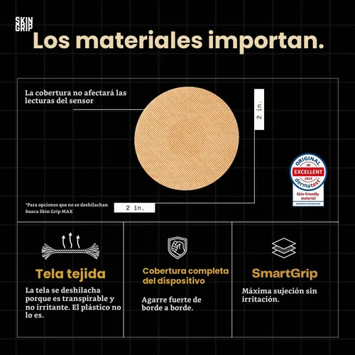 Vista 6 de Skin Grip Parches adhesivos pequeños Freestyle Libre 3 e Instinct CGM