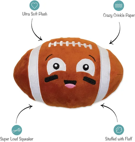 Vista 2 de Fringe Studio - Juguete de peluche para perro, I Wanna Be A Baller, colección Pet Shop (289885)