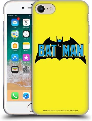 Vista 173 de Head Case Designs Funda de gel con licencia oficial de Batman DC Comics Bat Signal Logos [protección de grado militar] compatible con Apple iPhone 7