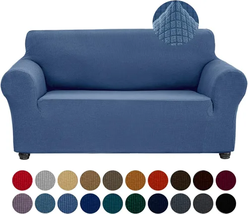 Vista 14 de Joccun Funda Elástica para Silla Sofá, Funda de Sofá de 1 Pieza Tela Jacquard de Spandex con Parte Inferior Elástica, Protector de Muebles Lavable