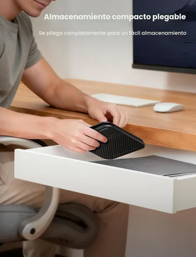 Vista 7 de Lamicall Soporte ajustable para iPad para escritorio, plegable, ultradelgado, rotación de 360°, soporte para tablet con base resistente, soporte