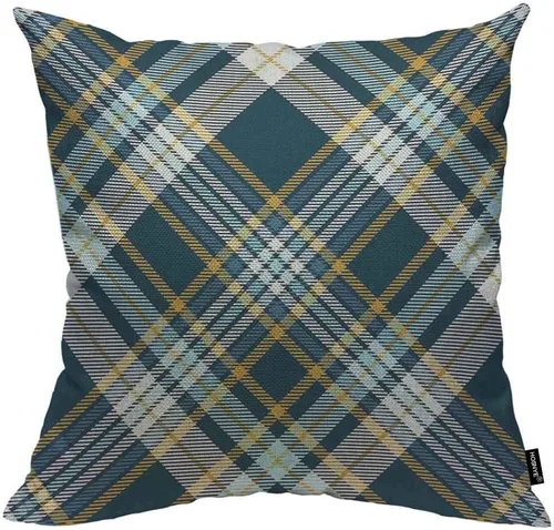 Vista 28 de HOSNYE Funda de almohada decorativa de árboles de abeto y pino 16x16, árboles verdes saludables en un cojín de almohada de abeto antiguo, funda