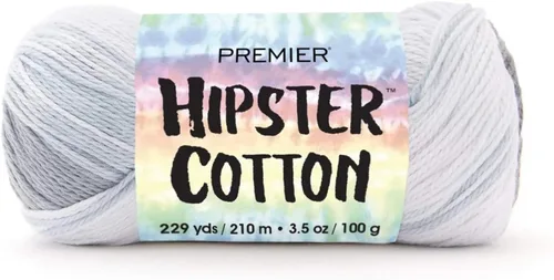 Vista 15 de Premier Yarns Hilo Hipster de Algodón, Hilo Ideal para Tejer a Ganchillo y Palillos, 100% Algodón y Hilo Ligero, Lavado a Máquina, Patines de Roller