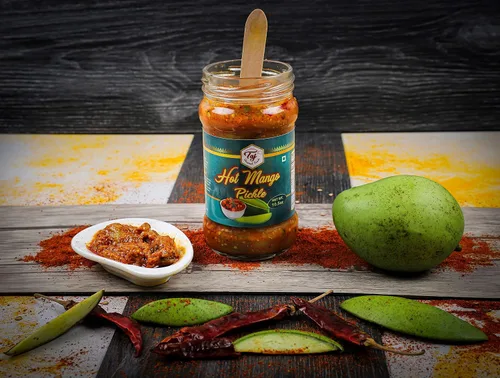 Vista 8 de TAJ - Pepinillo de mango picante, acar de mango picante 10.5 oz (300 g)