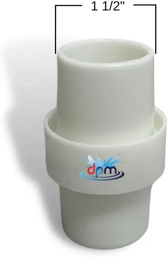 Vista 3 de DPM Adaptador de conector de manguera de piscina interior resistente de 1 1/2 pulgadas para bolsa de gran capacidad de contenedor de hojas