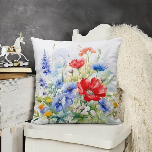 Vista 11 de Funda de almohada de 12 x 12 pulgadas, pintura abstracta en amarillo, gris y blanco, funda de cojín para sofá al aire libre, decoración moderna