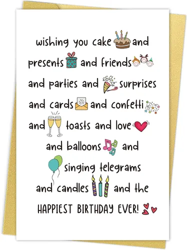 Vista 13 de Divertida tarjeta de cumpleaños para amigos, bonita tarjeta de cumpleaños para mujeres, mira a ti, todo lindo y viejo, tarjeta de regalo