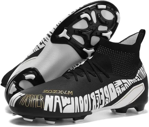Vista 2 de LIULIULIFE Zapatos de fútbol para hombre, zapatos de fútbol para niños, zapatos de fútbol atléticos juveniles, zapatos de fútbol para estudiantes