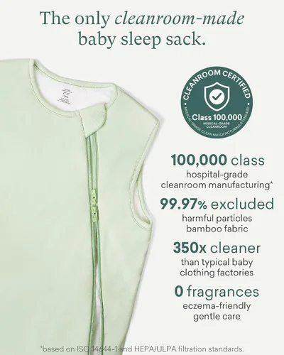 Vista 4 de PurComfy Saco de dormir súper suave 1.0 TOG, Saco de dormir premium de viscosa de bambú para bebé con cremallera de 2 vías, Manta vestible para bebé