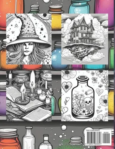 Vista 2 de Aventuras Mágicas LIBRO DE COLOREAR PARA ADULTOS (Spanish Edition)