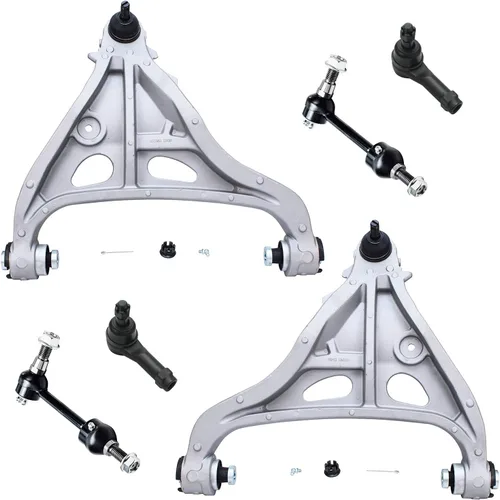 Vista 151 de Detroit Axle - Kit de extremo delantero para Chrysler 300 Dodge Charger 2011-2023 Challenger, 2 Lower Rearward Control Arms 2 Outer Tie Rods 2