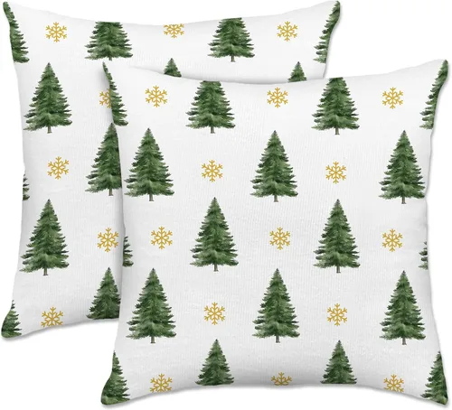 Vista 40 de pinata Juego de 4 fundas de almohada de otoño de 18 x 18 pulgadas
