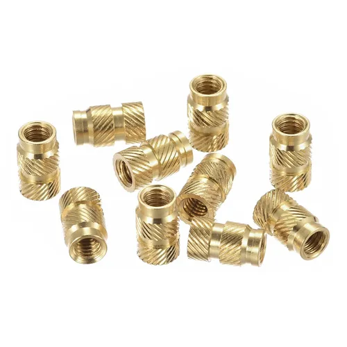Vista 27 de uxcell Tuercas de inserción moleteadas, 80 piezas M2 x 3 mm L x 3.5 mm DI 3D Impresión de tuercas de latón Tuercas de rosca hembra Insertos de latón