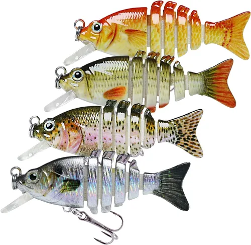 Vista 11 de TRUSCEND Swimmax - Señuelos de pesca realistas para agua salada y agua dulce, para trucha lucioperca, lucio, salmón azul, cebo, pesca de lubina