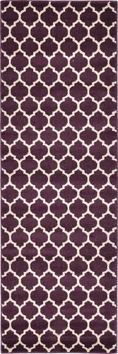 Vista 30 de Unique Loom Trellis Collection - Alfombra de área de Filadelfia, rectangular de 2 pies 2 pulgadas x 3 pies, color morado y marfil
