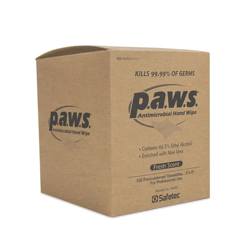 Vista 4 de Safetec PAWS Toalla antimicrobiana 6 cajas (100 cada una)