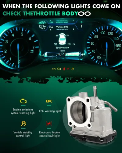Vista 7 de SCITOO Cuerpo del acelerador TB1185 672100 16112AA380 Acelerador automotriz apto para 2016-2017 para Subaru para Crosstrek 2011-2018 para Subaru