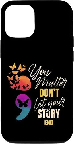 Vista 28 de Semicolon Mental Health Awareness Prevention Case for iPhone 17