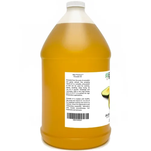 Vista 3 de Baja Precious Aceite de aguacate, 1 galón. Grado alimenticio, perfecto para cocinar a altas temperaturas, cuidado de la piel, tratamientos