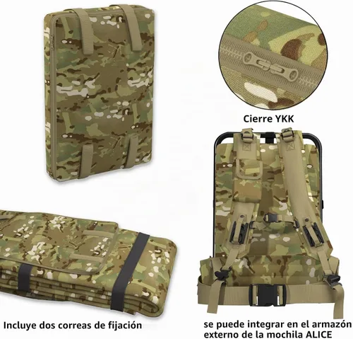 Vista 4 de Akmax.cn MT Military Army Alice - Alfombrilla de campamento autoinflable Multi-terrian