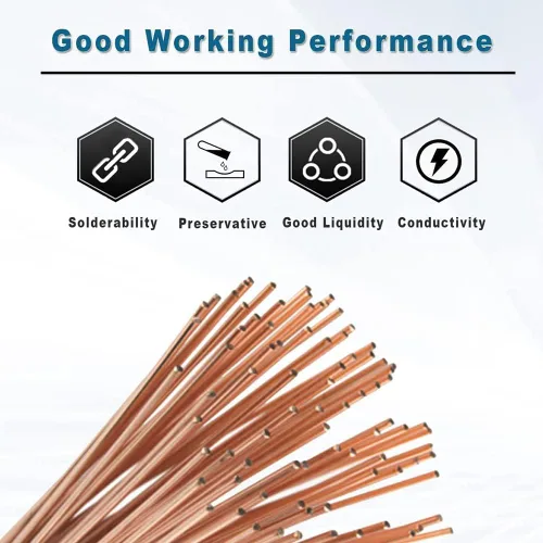 Vista 6 de Cobre recubierto de carbono 0.197x13.976 in carbono gouging Rod Copperclad electrodos 3pcs