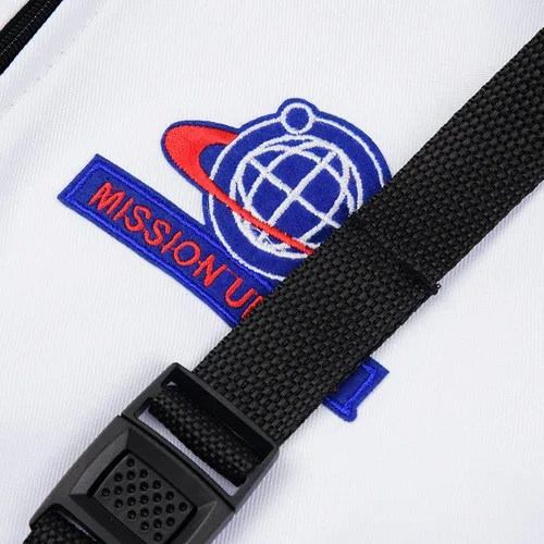 Vista 4 de Vgolar Disfraz de astronauta para niños traje espacial blanco