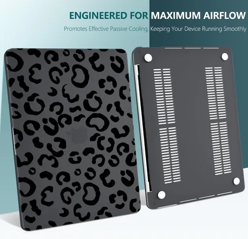 Vista 6 de TWOLSKOO Funda compatible con MacBook Pro de 13 pulgadas 2023-2016 A2338 M2/M1 A2251 A2289 A2159 A1989 A1706, carcasa rígida de plástico y funda